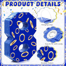 Number 8 Blue and Golden Rings Piñata for Kids Birthday Cartoon Theme Small Piñata with Blindfold Stick Confetti for Fiesta Cinco De Mayo Party Decor, 15.8 x 11 x 2.8 Inch by TinyTreasures Baby Boutique