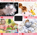 Hockvill LCD Writing Tablet for Kids 16 Inch, Toys for Girls Boys Drawing Pad for 3 4 5 6 7 Year Old Kids Toys, Easter Basket Stuffer for Kids, Toddler Doodle Board Travel Essentials - Pink by TinyTreasures Baby Boutique