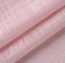 MIUCO Semi Sheer Curtains Poly Linen Textured Solid Grommet Curtains 95 Inches Long for Bedroom 2 Panels (2 x 37 Wide x 95" Long) Pink by CozyNest Decor