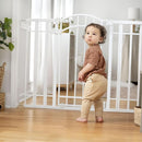 Ingenuity Decorative Extra Tall Baby Gate & Dog Gate, 28.5"-48" Wide, 36" Tall, Hardware or Pressure Mounted, Install on Top or Bottom of Stairs, Banister, or Doorway - White by TinyTreasures Baby Boutique