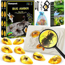 Bigger Amber Dig Kit - 8 Different Artificial Insect Resin,Excavate Unique Insect Specimens,Bugs Toys Educational Science Kits Toys for Kids,STEM Projects Gift for Girls & Boys Age 6-8-12-14 Year Old by TinyTreasures Baby Boutique