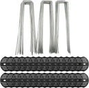 50 PCS Garden Landscape Stakes Staples and Gasket, Thick Heavy Duty Yard Ground Pin for Weed Barrier SodFabric for Weed Barrier Irrigation Tubing Garden Decor, Securing Lawn Fabric, Weed Barrier by GreenHaven Gardens