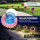 Hogni Solar Pathway Lights - 2 Pack LED Sunflower Garden Light, Waterproof Outdoor Decor for Wall, Lawn, Yard, Walkway, Patio, Landscape by GreenHaven Gardens