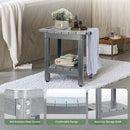 HDPE Shower Bench Seat Capacity 300LB, Waterproof Bathroom Stool with Side Carry Holes, Compact 16.8" L Design, Non-Slip Shower Seat for Elderly, Shaving Legs & Spa - Indoor/Outdoor Use (Gray) by TinyTreasures Baby Boutique