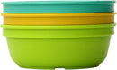 Re-Play 12 Oz. Toddler Bowls for Snack and Everyday Dining - Dishwasher and Microwave Safe - Made in USA - Set of 3-5.75" x 5.75" x 2" - Aqua Asst by TinyTreasures Baby Boutique