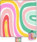 ADecor Picnic Blankets, 79" x 79" Large Beach Blanket Waterproof Sandproof, Foldable Lightweight Portable Picnic Mat Beach Vacation Essentials for Park, Camping, Hiking, Travel, Grass Lawn by TinyTreasures Baby Boutique