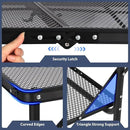 REDCAMP 36x24 Folding Grill Table for Outside with 2 Side Tables, Lightweight Portable Metal Aluminum Outdoor Grill Table with Adjustable Height Legs, Great for Camping Picnic Cooking BBQ, Black 3ft by GreenHaven Gardens
