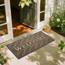 Yimobra Welcome Mat Outdoor Indoor, All-Season Waterproof Front Door Mat Outside Entrance, All-Weather Heavy Duty Non-Slip Doormat, Low Profile Porch Patio Entrance Mats, 47x24, Coffee by CozyNest Decor