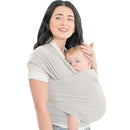 KeaBabies Baby Wrap Carrier - All in 1 Original Baby Carrier Newborn to Toddler Sling, Easy to Wear, Hands Free Bonding, Lightweight, Breathable Infant Wraps (Rhino Gray) by TinyTreasures Baby Boutique