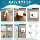 12 Pack Refrigerator Lock with 12 Keys Fridge Locks Combination Adhesive Child Safety Cabinet Freezer Door Lock Adult File Drawer Kitchen Appliance Furniture Closet(White) by TinyTreasures Baby Boutique