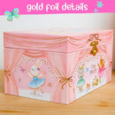 Musical Ballerina Kids Jewelry Box - Girls Jewelry Box with Mirror, Ballerina Gifts for Little Girls, Unicorn Toys for Girls Age 4-6 by TinyTreasures Baby Boutique