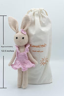Bunny Family Mom, Handmade Crochet Plushie Doll, Amigurumi, Baby/Toddler Doll by TinyTreasures Baby Boutique