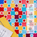 Machine Washable Polka Dot Rug for Kids Area - Multicolor Soft Rug for Nursery/Playroom/Classroom - 5x8 by CozyNest Decor