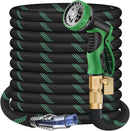 75 ft Garden Hose - 2025 New Upgraded Flexible Water Hose - Ultra Lightweight Kink-free Car Washing Pipe with 10 Function Sprayer and 3/4" Solid Brass Fittings - Durable,Leak proof Garden Hoses by GreenHaven Gardens
