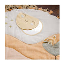 Crane Baby Activity Mat with Interactive Toys, Safari Zoo Themed Tummy Time Floor Mat, 36x36 Quilted Cotton Playmat, Infant Development Toys, Playmats for Newborn by TinyTreasures Baby Boutique