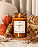 AOOVOO Apple Cinnamon Candles - 22 oz Scented Candles, Aromatherapy Candle, Soy Candle for Home Scented by CozyNest Decor