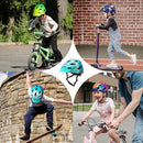 OnBros Kids Bike Helmet - Bike Helmets for 5-14 Boys or Girls with Visor, Children Bicycle Helmet for Skateboard Mountain Scooter Road Cycling, Lightweight and Adjustable 50-57CM by TinyTreasures Baby Boutique