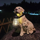 NASKY The Resin Handicraft Solar - Powered Hanging Lamp in The Shape of A Simulated Puppy of The Courtyard is Suitable for Places Such As Courtyards, Gardens and Balconies (Labrador) by GreenHaven Gardens