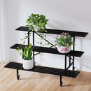 Zhongma 3 Tier Sturdy Metal Plant Stand with Wheels, L45.67 x W26 x H26 inch, Heavy Duty Plant Holder for Home Indoor and Outdoor, 660 LBS Capacity & Heavy Duty Construction by GreenHaven Gardens