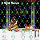 200 LED Christmas Net Lights Outdoor Decorations 3M*2M Mesh Lights Fairy String Lights Plug in with Timer 8 Modes Waterproof for Outside Bush Window Wall Patio Fence Party Decor-Blue and Green by GreenHaven Gardens