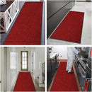 fani Heavy Duty Large Outdoor Indoor Entrance Black Doormat Waterproof Low Profile Entrance Rug Front Door Mat Patio Anti-Skid Rubber Back, 35x72 inch (Red) by GreenHaven Gardens