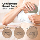 Organic Nursing Pads - 14 Washable Viscose Derived from Bamboo Breastfeeding Pads, Wash Bag, Reusable Breast Pads for Breastfeeding, Nipple Pads for Breastfeeding Essentials (Sable, L 4.8") by TinyTreasures Baby Boutique