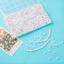 1400pcs Letter Beads, 4x7 mm Acrylic Alphabet Beads, Beads for Jewelry and Bracelet Making, in 28 Grid Box (White and Colorful) by TinyTreasures Baby Boutique