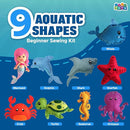 MOMOTOYS Mermaid & Sea Life Beginner Sewing Kit for Kids Ages 7+ – Includes 9 Kids Sewing Projects w/Tools & Art Supplies – DIY Felt Crafts – Girls & Boys Gifts for 7, 8, 9, 10, 11, 12 Year Old by TinyTreasures Baby Boutique