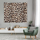 HZOHNAGO Leopard Print Tapestry Rustic Brown Leopard Wild Animal Printed Wall Tapestry Painting Wall Hanging for Bedroom Living Room Dorm 60" W x 50" H by CozyNest Decor