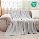 EMME Cotton Blanket Twin XL for Bed Soft Muslin Blankets 66"x90" Lightweight Breathable Layering Bedspread Coverlet All Season Gauze, Light Grey by CozyNest Decor