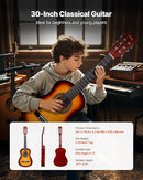 VEVOR Acoustic Guitar, Classical Guitar Starter Kit for Beginners, with Nylon Strings, Basswood Guitar, for Kids Adults Girls Boys Students by TinyTreasures Baby Boutique