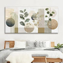 TAIJXAGSG Large Boho Green Wall Art For Living Room 29x58 In Green Botanical Boho Wall Art Modern Sage Bohemian Canvas Art Wall Decor Natural Abstract Geometry Lines Prints Picture Ready To Hang by CozyNest Decor