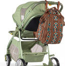 Wrangler Aztec Backpack Organized Daypack Travel Baby Bag with Stroller Strap and Side Bottle Pockets by TinyTreasures Baby Boutique
