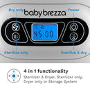 Baby Brezza Baby Bottle Sterilizer and Dryer Machine – Electric Steam Sterilization - Universal Fit - Pacifiers, Glass, Plastic, and Newborn Feeding Bottles by TinyTreasures Baby Boutique