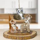 AuldHome Design Woodland Friends Figurines (Set of 3, Deer/Raccoon/Squirrel); Forest Animals Decor for Fall, Christmas, Winter and Themed Decor or Parties by CozyNest Decor