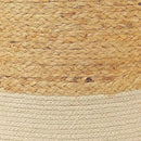 REDEARTH · Cylindrical Pouf Foot Stool Ottoman - Jute Braided Accent Sitting Footrest for The Living Room, Bedroom, Nursery, Patio, Lounge Set of 2 (14.5”x14.5”x16”; Natural Ivory) by CozyNest Decor