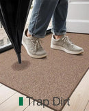 LUMI Indoor Door Mat 24"x36", Ultra Thin Low Profile Non-Slip Doormat for Home Entrance, Absorbent & Stain-Resistant Welcome Mats, Washable Entryway Mat for Front Door, Patio, Porch, Camel by CozyNest Decor