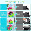 Bubble Machine for Toddlers Kids & Pets, with 8oz Safe Solution, Extra Large & Bubbles in Bubble Maker, Children & Pets Dog Toys Gift, Indoor/Outdoor Birthday Wedding Party Bubble Blower by TinyTreasures Baby Boutique