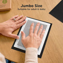 1-Pack Inkless Baby Hand and Footprint Kit - Mess Free Ink Pad for Newborn Keepsake, Dog Nose & Paw Print Kit, Clean Touch Ink Pad for Baby Hand & Footprints, Ideal New Mom Gifts(Silver, Jumbo) by TinyTreasures Baby Boutique