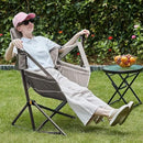 TIMBER RIDGE Hammock Camping Chair with Adjustable Backrest, Heavy Duty Folding Hammock Chair Supports 300lbs, Portable Hammock Chair for Camping, Travelling and Patio, Tan by GreenHaven Gardens