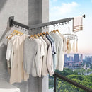 Laundry Drying Rack,Drying & Clothes Rack,Wall Mounted,Retractable & Collapsible, Grey by CozyNest Decor