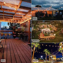 Brightown LED String Lights Outdoor 25Feet G40 Patio Lights with 25 Shatterproof Bulbs, Waterproof Globe Hanging Lights for Backyard Porch Bistro Balcony Decor, E12 Socket by CozyNest Decor