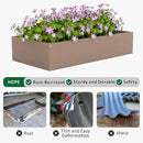 HDPE Raised Garden Bed 47.24 * 24.4 * 9.65 in,Vegetable Planter Bed Outdoor,Elevated Horticulture Planter Bed,Waterproof,Rot-Resistant and Non-Cracking Above Ground Garden Bed(Light Brown) by GreenHaven Gardens