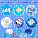 6 Packs Slemes, Blue Slime Kit - Cloud Slime kit for Boys Girls Ages 8-12, for Kids Slime Set Party kit Goodie Bag Stuffers, 4 5 6 7 8 9 10 Year Old Girl Birthday Gift Cute Stuff by TinyTreasures Baby Boutique