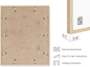HAUS AND HUES Beige Wood Oak 16x20 Picture Frame, Set of 3 - Modern Wood Wall Art Display - Lightweight 16x20 Frame Set of 3 for Art Prints, Photos, Posters - Ready-to-Hang Vertically & Horizontally by CozyNest Decor