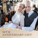 50th Wedding Anniversary Wind Chime, Happy 50th Anniversary Romantic Gifts for Couple, Parents, Wife, Husband, Friends, Golden Anniversarys Keepsake Gifts Ideas by CozyNest Decor