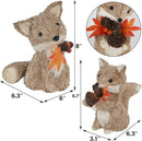 winemana Fall Decor Thanksgiving Decoration Sisal Fox, Set of 2 Table Centerpiece Foxes Animals Figurines, Handmade Ornaments Autumn Fall Decorations for Home Mantel Fireplace by CozyNest Decor