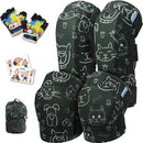 Soft-Style Kids Knee and Elbow Pads with Bike Gloves, Flexible Impact-Resistant Gear for Ages 2-11, Designed for Balance Bikes, Roller-Skating, and Skateboarding by TinyTreasures Baby Boutique