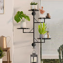 Rotating Wall Plant Shelves Versatile Window Plant Shelf for Indoor Plants Bathroom Living Room Use Wall Planter with Durable Metal Material 4 Pots by CozyNest Decor