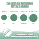 wegreeco Nursing Breast Pads (14 Pack) + Laundry Bag & Travel Storage Bag, 4.7 inch Option - Washable & Reusable Breastfeeding Nursing Pads (Bean Paste Green, Plain Shape) by TinyTreasures Baby Boutique